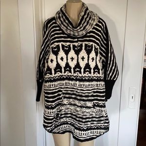 Philosophy black and white sweater
